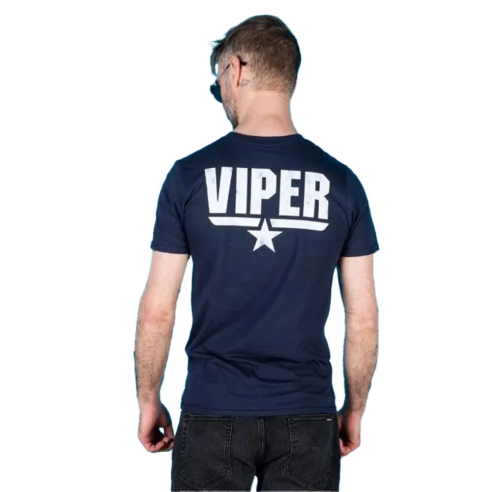 Top Gun Mens Viper Back Print T-Shirt