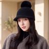 Windproof Knitted Baseball Cap Thermal Pompom Plush Beanie Ear Protection Hat  Outdoor Activities