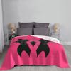 Horde ( She-Ra ) Symbol [ Pink Background ] Blanket For Sofa Bed Travel She Ra Spop Sratpop She Ra And The