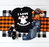 Ghost Books Librarian Halloween Library Costume Funny T-Shirt Kid Child Infant Baby Bodysuit One Piece