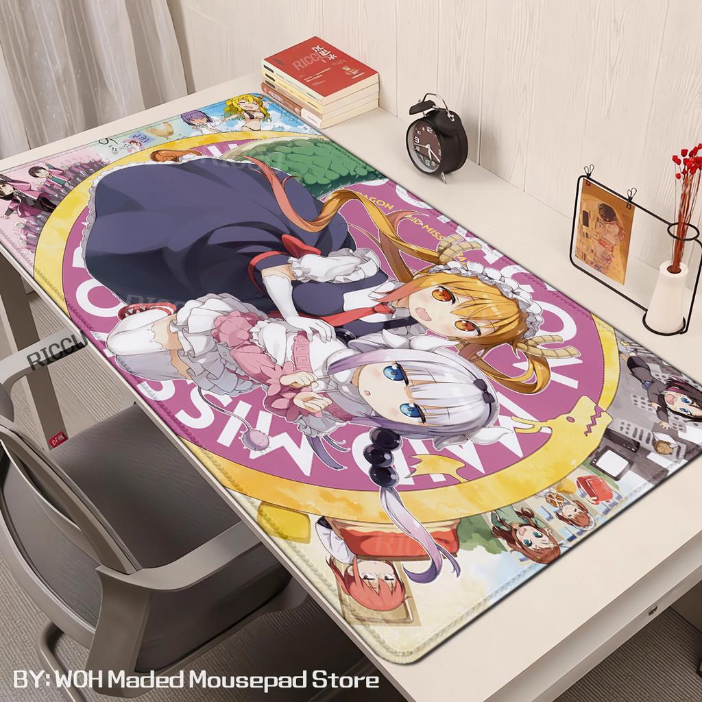 Miss Kobayashi Dragon Maid Mouse Pad Gaming Accessories Large Computer Playmat Carpet Anti-slip Laptop XXL Soft Micemat 400x900
