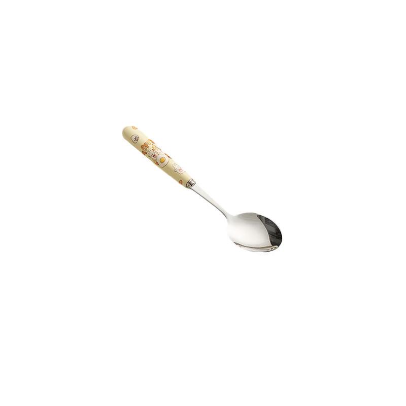 ZISIZ Cartoon Toast Rabbit Ceramic Spoon