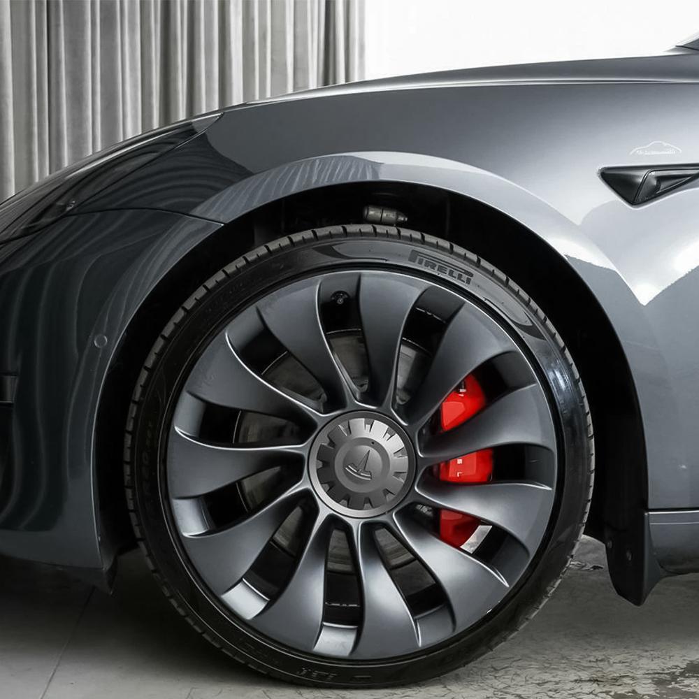 4PCS For Tesla Model Y Replacement Wheel Rim Cover 21-Inch Car Wheel Center Cover Auto Hub Caps Original Covers Logo Accessories