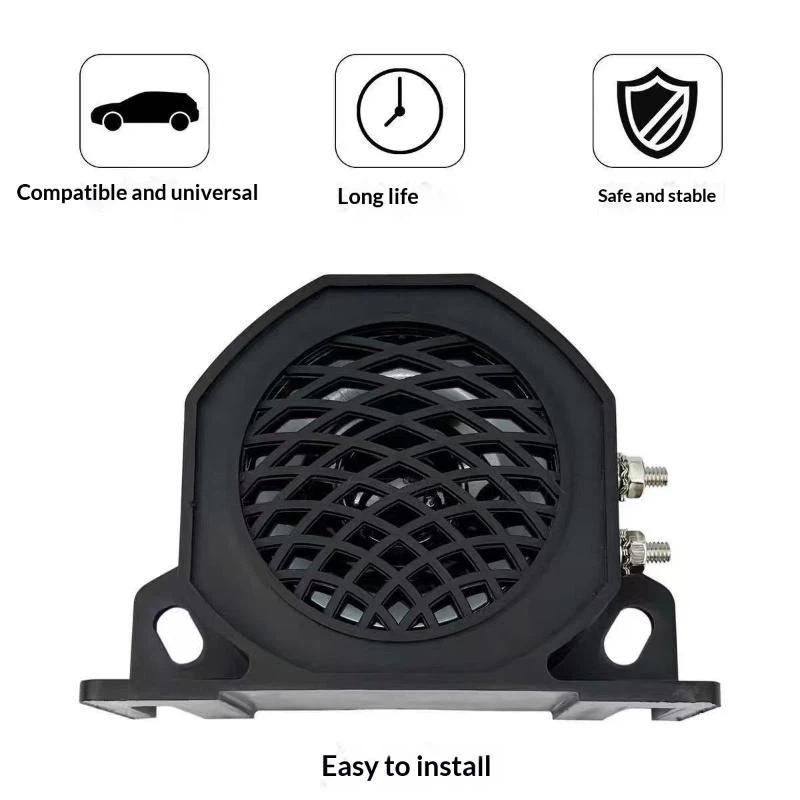 12V To 48V Backup Warning Alarm Waterproof Reverse Beeper Horn For Truck Excavator Engineering Vehicle