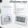 Countdown Timer Shower Clock Bathroom Clocks With Temperature Readout And Waterproof Feature For Family Showers