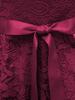 Spring-Summer Lace Slim Fit Bowknot Formal Dress