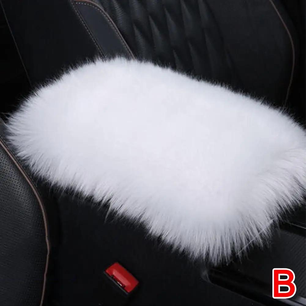 

Подушка подлокотника автомобиля Зимняя плюшевая утолщенная теплая Зимняя Внутри Центральный подлокотник Подушка Общая Чехол S1O9