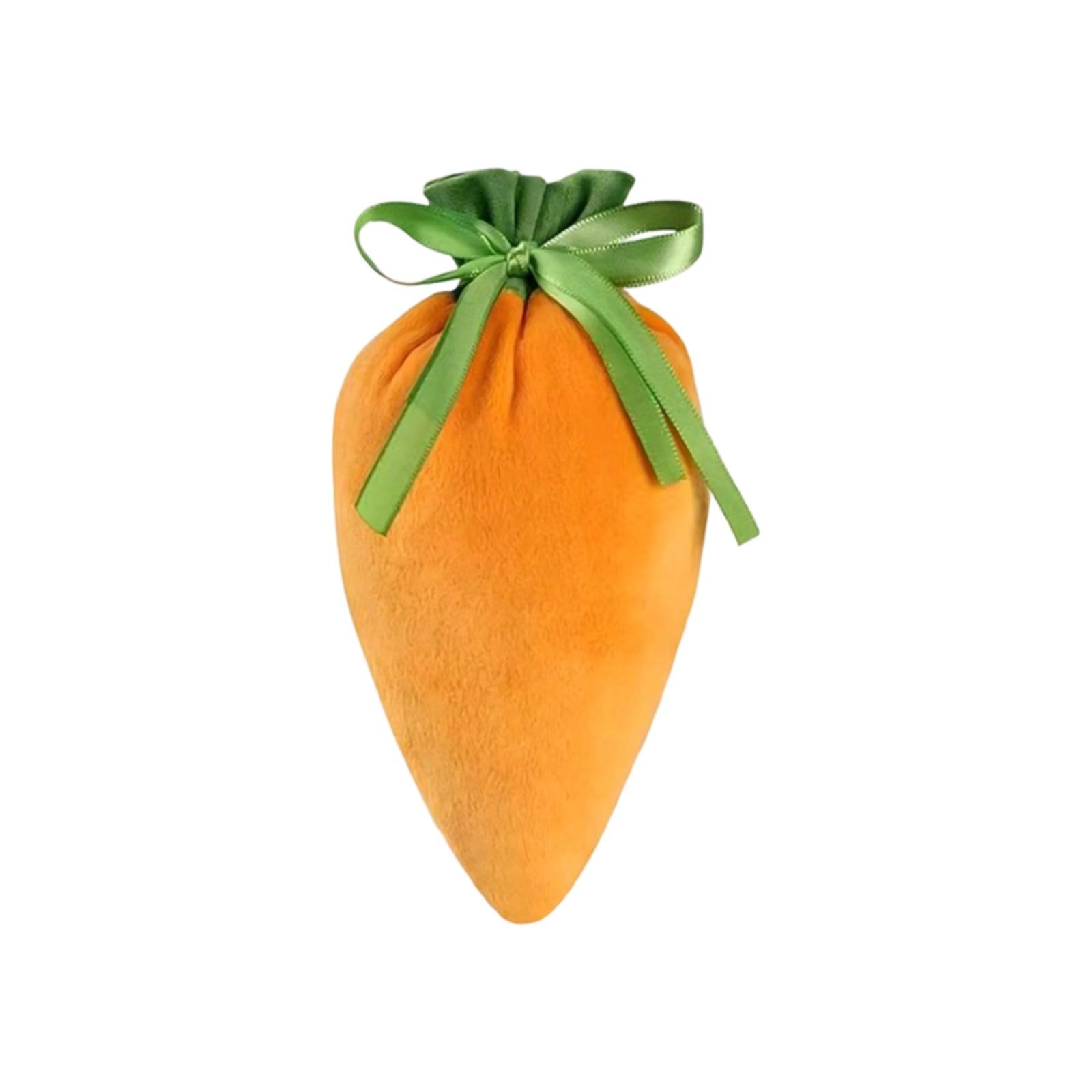 

Easter Linen Carrot Candy Bag - Rustic Fabric Candy Bag, Stuffable, Handmade Gift Bag, Perfect For Spring And Holiday Decorations. One Size