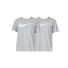 Nike Solid Color Logo Crew Neck T-Shirt Men Tops Light-Grey DC5095-063