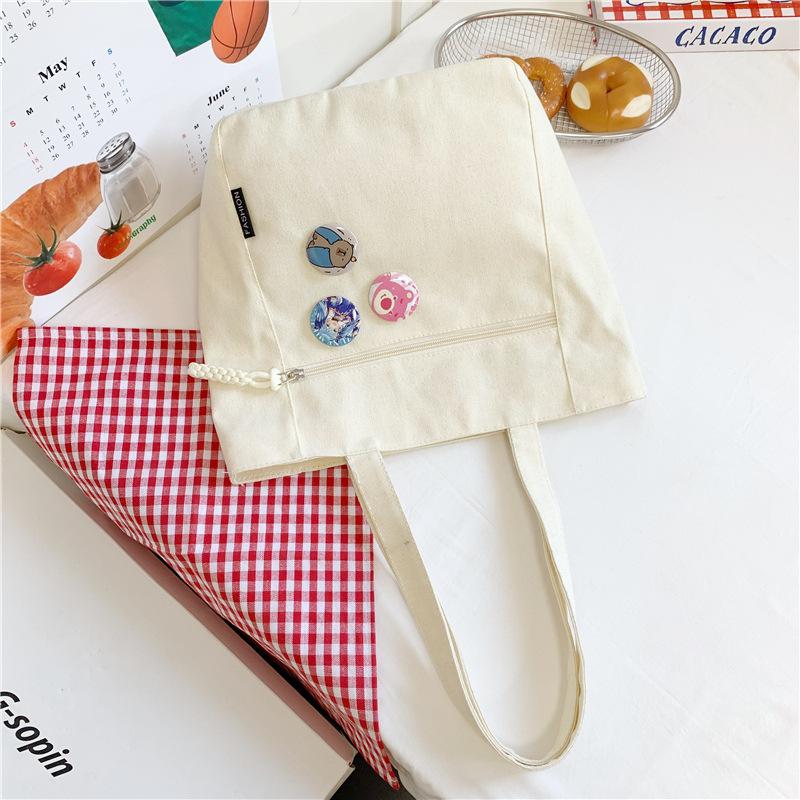 Canvas Bag Women's 2025 New Bag Shoulder Bag Handbag Premium Tote Bag Cloth Bag Student