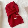 Soft Wool Blend Knit Scarf Women Winter Warm Lightweight Minimalist Style Long Wrap Shawl In Multiple Colors