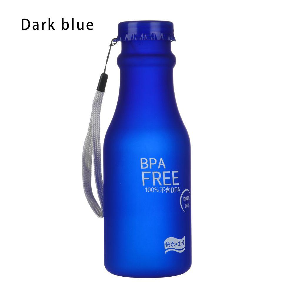 550ml Unbreakable Water Bottle Sports Drinking Bottle Cycling Traveling Running Climbing Plastic Portable Dull Polish Cup