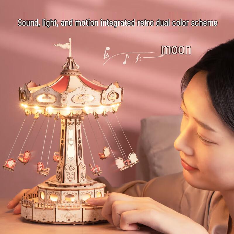 ROKR Aerial Chair Music Box Model Kit