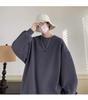 Autumn/Winter Plus Velvet Round Neck Hoodie - Men's/Women's Trendy Loose Fit Long Sleeve T-Shirt