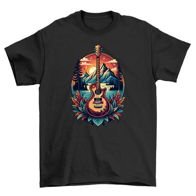 Retro_61 Guitar T-Shirt Mens Womens Tees Top - Rock Out In Style! Vintage Feel, Funny Design, Unisex