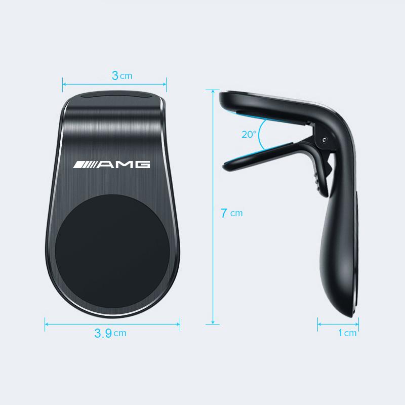 Magnetic Car Phone Holder Air Vent Clip Mount Rotation Cellphone GPS Support For Mercedes Benz AMG A B C E G CLA W211 W203 W204