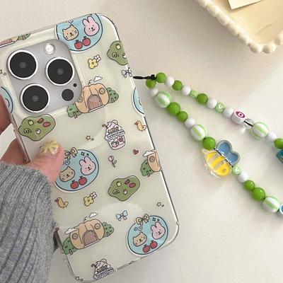 Imd Cartoon Ente Hase Katze Ins 2023 Stoßfeste Blume Süße Handyhülle für iPhone 14 13 12 Pro Max 11 Promax Rückseite Niedlich