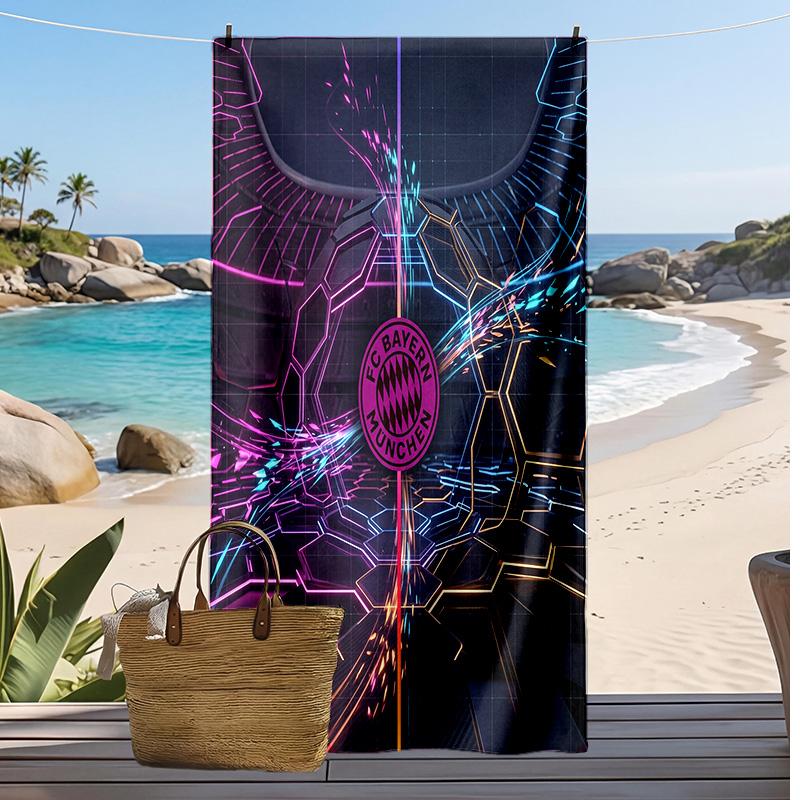 Bayern Munich Printed Beach Towel Quick Dry Soft TowelPortable Large Rectangular Beach Blanket for Travel Swimming Pool
