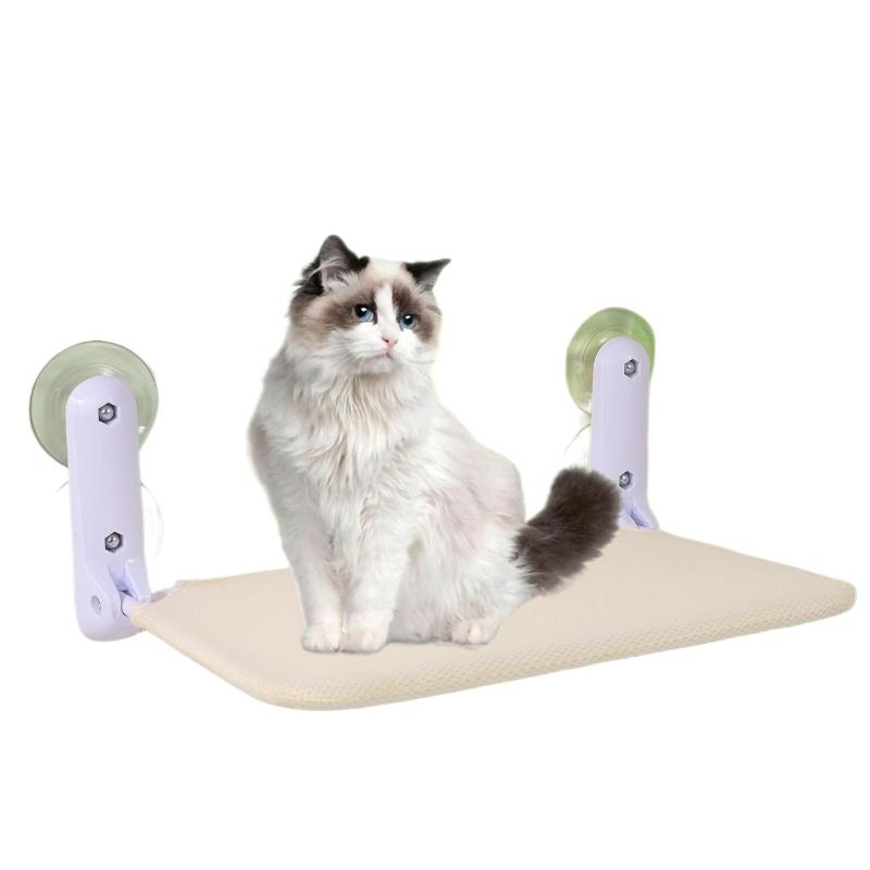 Nová kočičí houpací síť s přísavkami, skládací houpací síť, závěsné kočičí hnízdo, kočičí pelíšek, kočičí houpací síť na balkonové okno, kočičí bouda