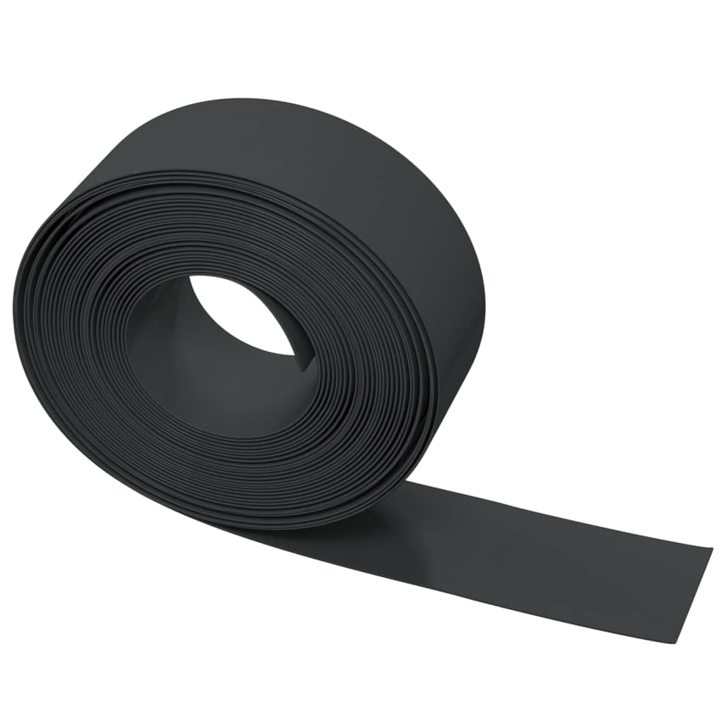 Vidaxl Obrzeża Ogrodowe, 3 Szt., Czarne, 10 M, 20 Cm, Polietylen