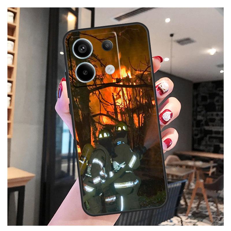 Firefighter Heroes Fireman Case For Xiaomi Redmi Note 11 9 10 12 13 Pro Plus 12S 11S 10S 9S Redmi 12 10C 12C 13C Cover