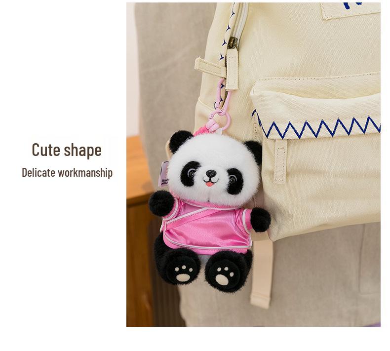 Chinese Style Cute Panda Pendant Plush Toy with Logo