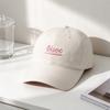 Fashion Hat Korean early winter new polished cotton embroidered versatile baseball cap big head circumference showing face small men's and women's
