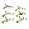 6Pcs Full Closed Guitar Tuning Key Accurate Fast Operation Stable Metal Tuning Pegs for Acoustic Electric Guitar Gold 6L