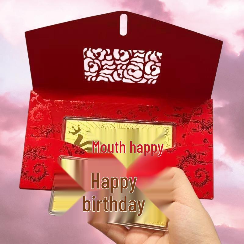 Creative Pure Gold Red Envelope Set - Valentine s Day, Wedding, Birthday Gifts for Prosperity