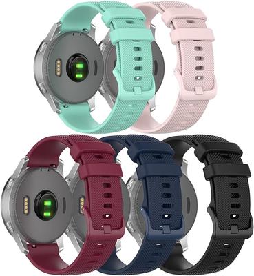 18MM 20MM 22MM Sport Soft Silicone Strap For Garmin Venu SQ Venu 2 Plus 165 245 255s Galaxy Watch Band Smartwatch Accessories