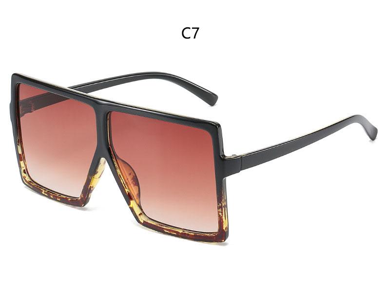 Designer Retro Premium Extra Large Square Shaped Sunglasses Women Timeless Popular Large Frame Sunglasses Black Stt Eyewear UV 400 Protection