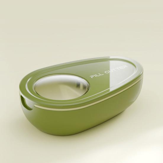 Pill Cutter Storage Box Divider Food-Grade Safe Material Compact Design Odor Prevention Health Care Medicine Case Organizer