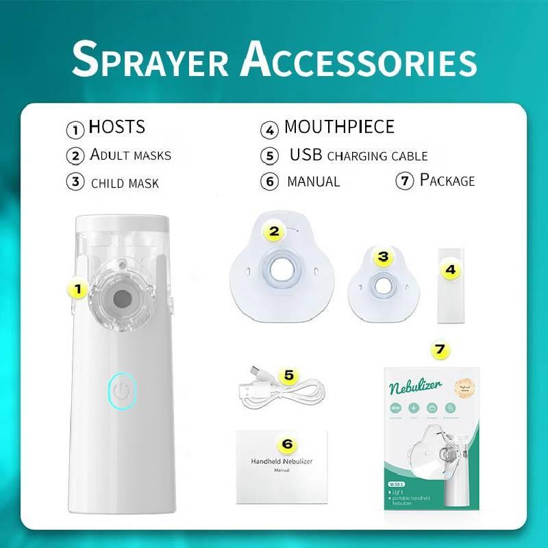 Adults Nebuliser Machine Kids Machine Adjustable Atomization Rate Inhaler Steam