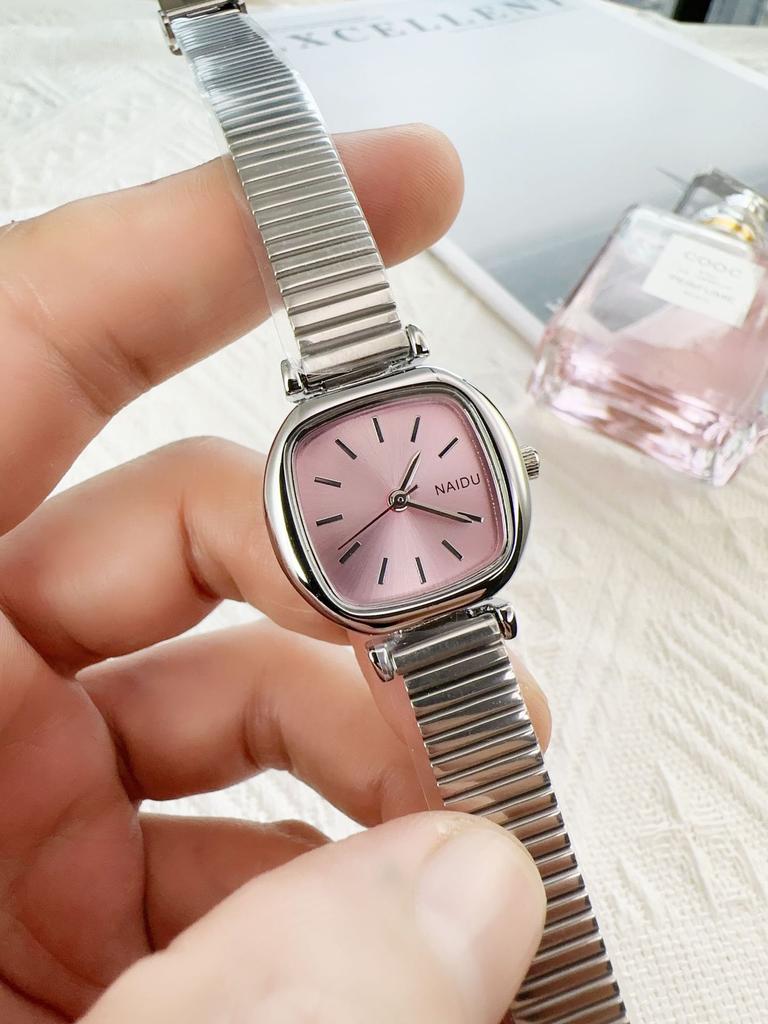 Top Marke Neueste Luxus Damen Uhr Mode Stahlband Damen Quadratisches Zifferblatt Quarz Armbanduhr Bambus Armband Femme Schöne Geschenke