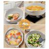 Thickened Maifan Stone Non-Stick Flat Bottom Wok for Induction & Gas Stoves - Ideal for Steak and Stir-Fry