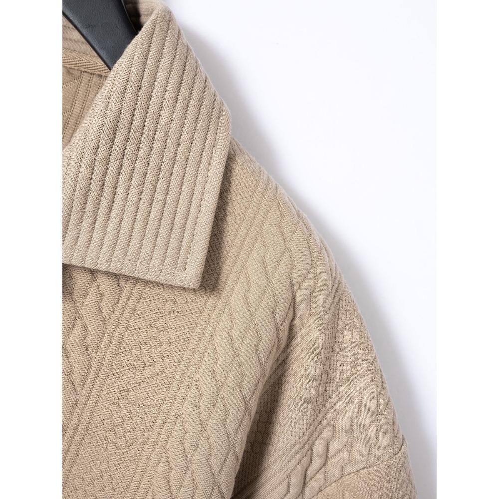 Summer Polo Shirt Solid Color Lapel Men's Short Sleeved Shirt