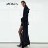 MO&Co. Women's Wool Blend Long Blazer