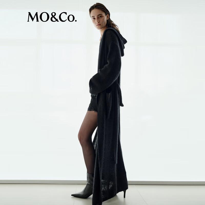 MO&Co. Women's Wool Blend Long Blazer