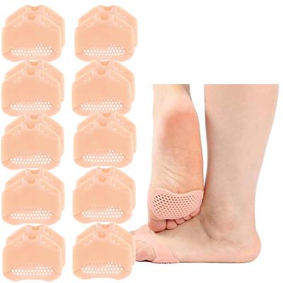 10 Pairs Silicone Forefoot Pads Metatarsal Cushion Inserts For Women High Heel Pain Relief Anti Blister Gel Insoles