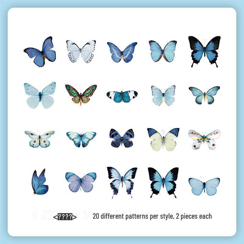 

Набор наклеек «Ретро Природа Юэчжэнь»: Цветы и бабочки для детских справочников