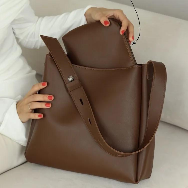 New Arrival: Versatile Retro Fashion Large-Capacity Women's Shoulder Bucket Bag