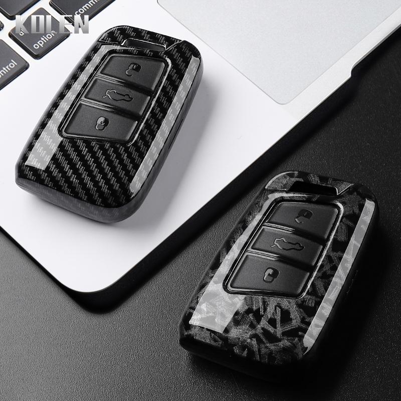 Abs Carbon Fiber Style Car Key Case Cover For Vw Volkswagen Magotan Gte Passat B6 B7 B8 Cc Arteon Skoda Fabia Superb A7 Kodiaq
