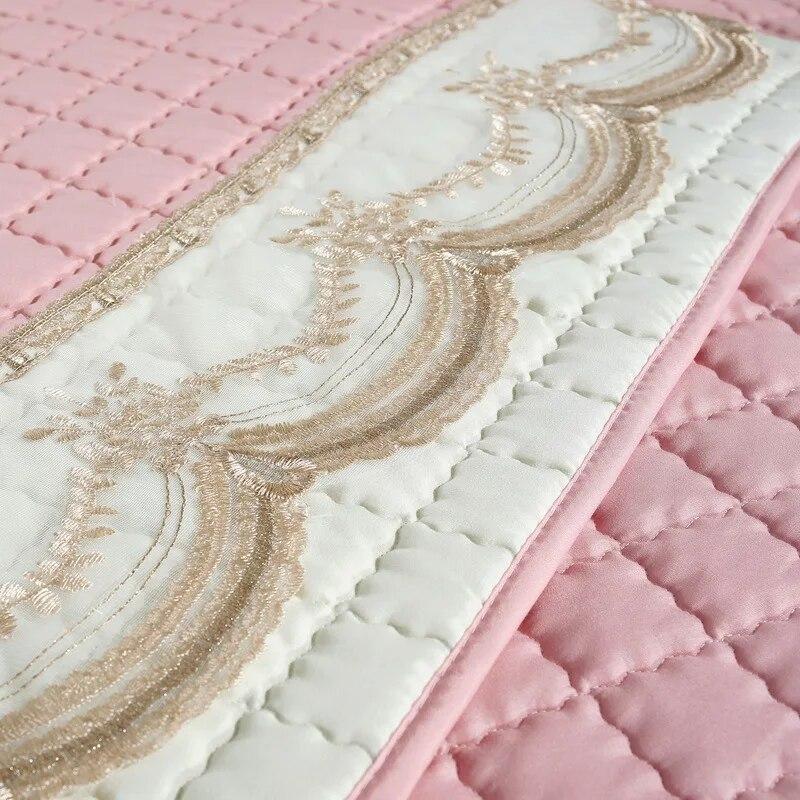 Sklisikkert Sofatrekk til Stue Universelt Møbelbeskyttende Håndkle Stoff Sofatrekk Blondekant Sofaputetrekk Enkelt