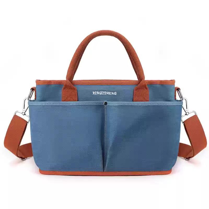 

Новая модная сумка для мам для путешествий на открытом воздухе, многофункциональная сумка для подгузников для мам, вместительная сумка для ухода за детьми темно-синий