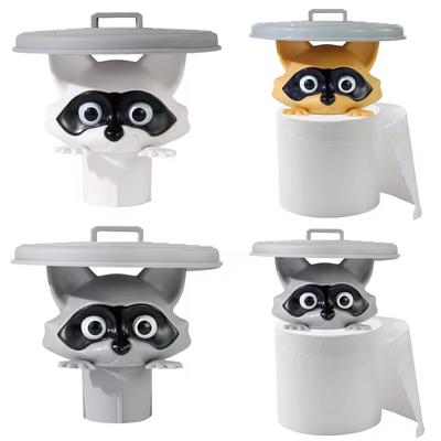 Niedlicher Tier Toilettenpapierhalter Verspielte Badezimmerdeko Mit Mülleimerschutzdeckel Einzigartige Geschenkidee Lustiges Wohnaccessoire
