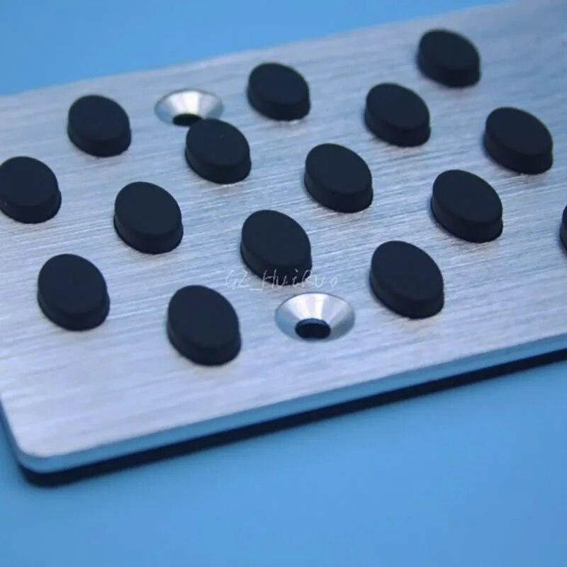 Car Accessories AT Foot Rest Brake Pedals For Benz AMG W164 W166 X164 X166 W251 ML320 GL Class With Logo 4pcs