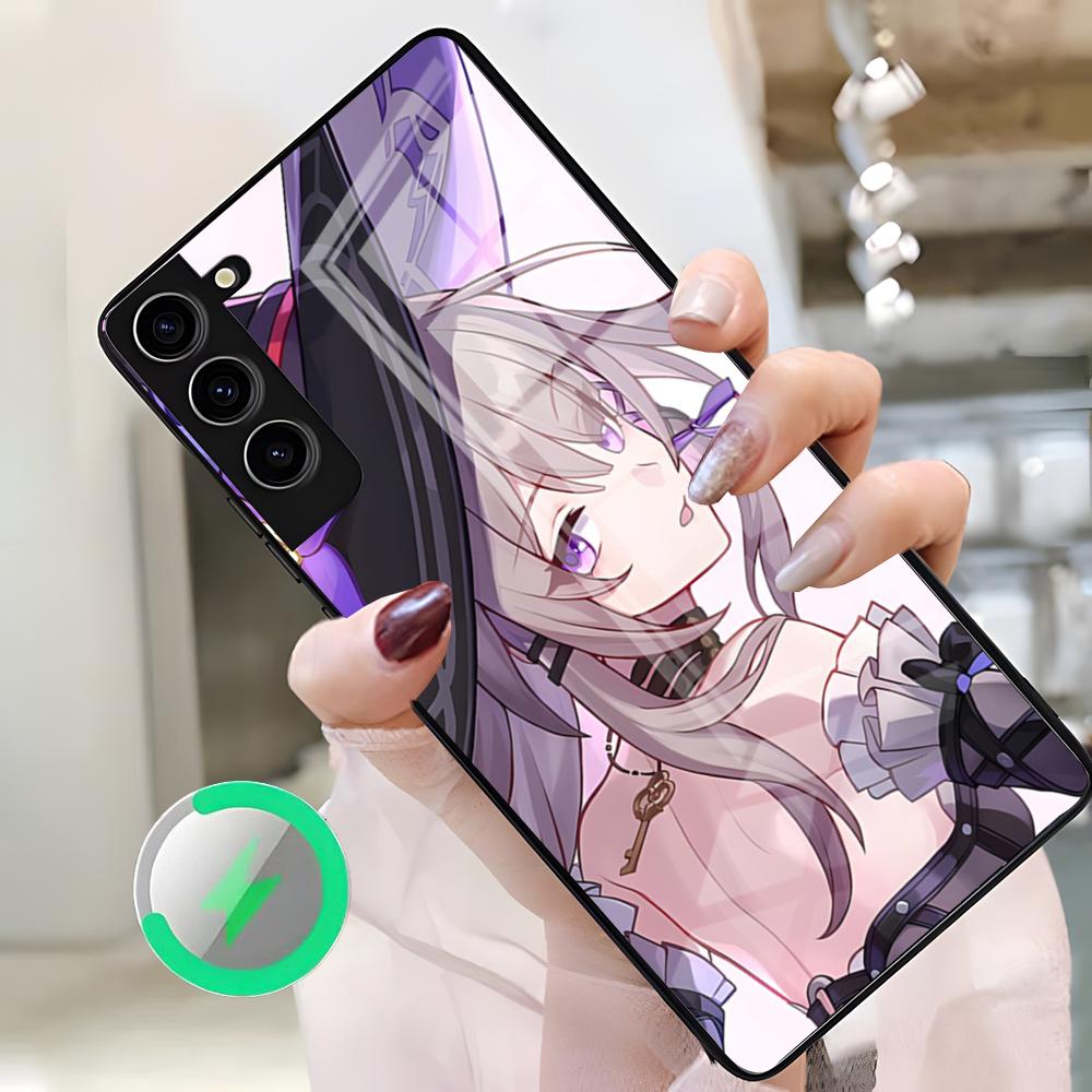 Honkai Star Rail Herta Phone Case For Samsung S26 Ultra S25 Edge S23 S22 S21 S20 Ultra Plus S24 Fe A25 Magnetic Glass Cover