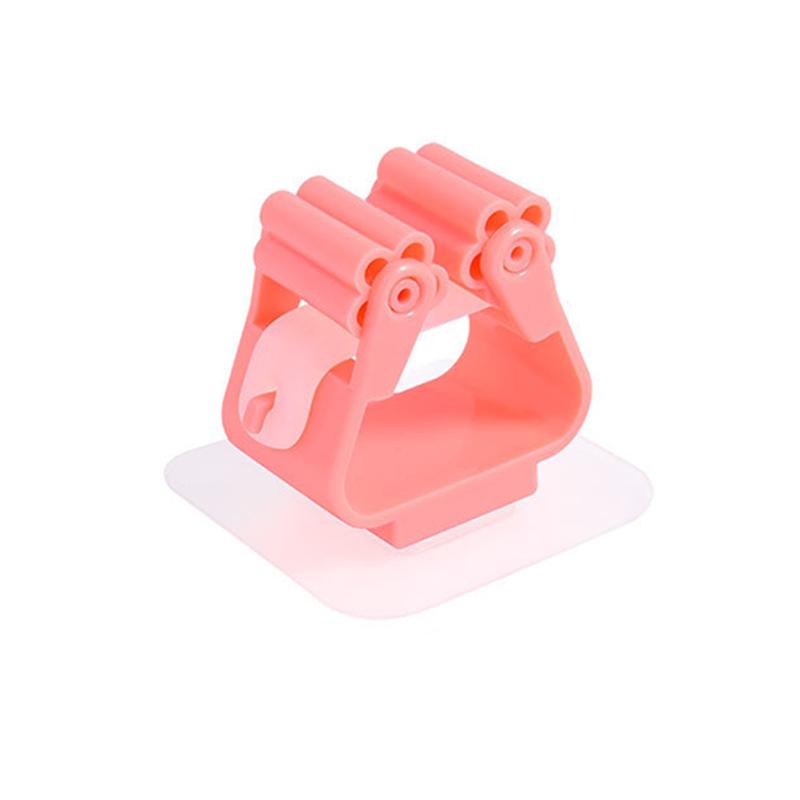 1 buc. Clip durabil pentru mop. Suport de depozitare pentru bucătărie, baie, pentru mop.