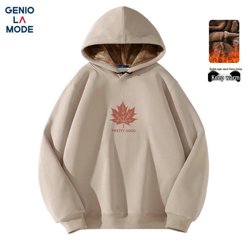 GENIOLAMODE Men's Fleece Lined Casual Hoodie