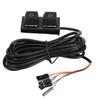 Desktop Computer Power Switch ON Off Reset PC External Power Supply Switch with 7 Color LED Lights 2m Cable